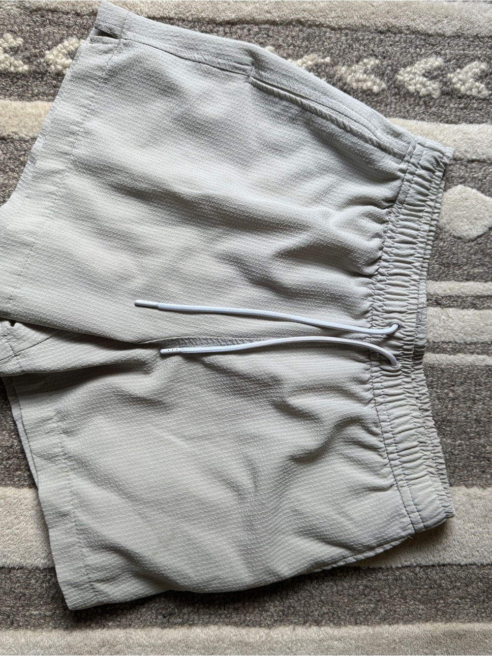 Abercrombie & Fitch beige swim trunks